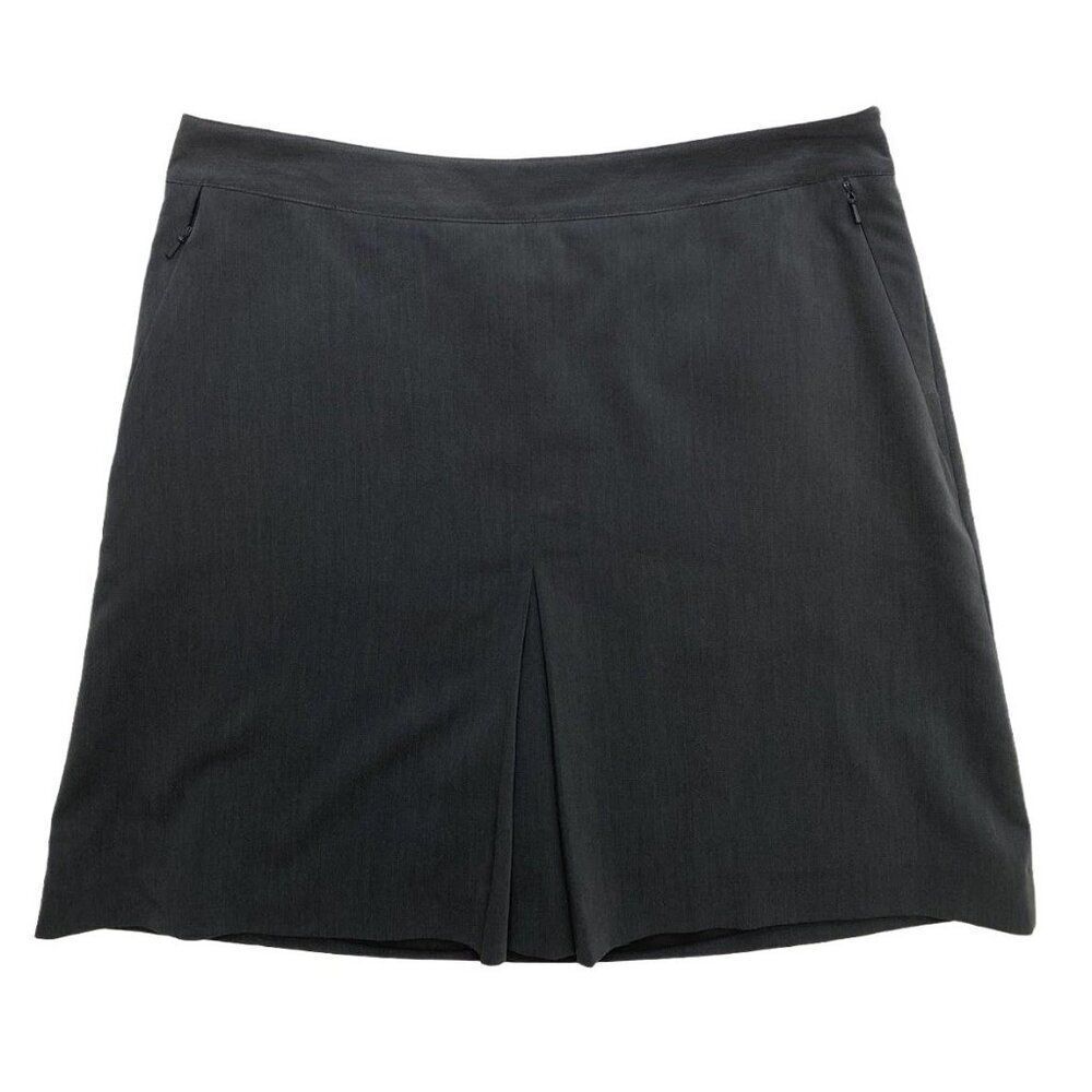 Womens EP Pro Golf Skort Dark Gray Stretch Sz 8